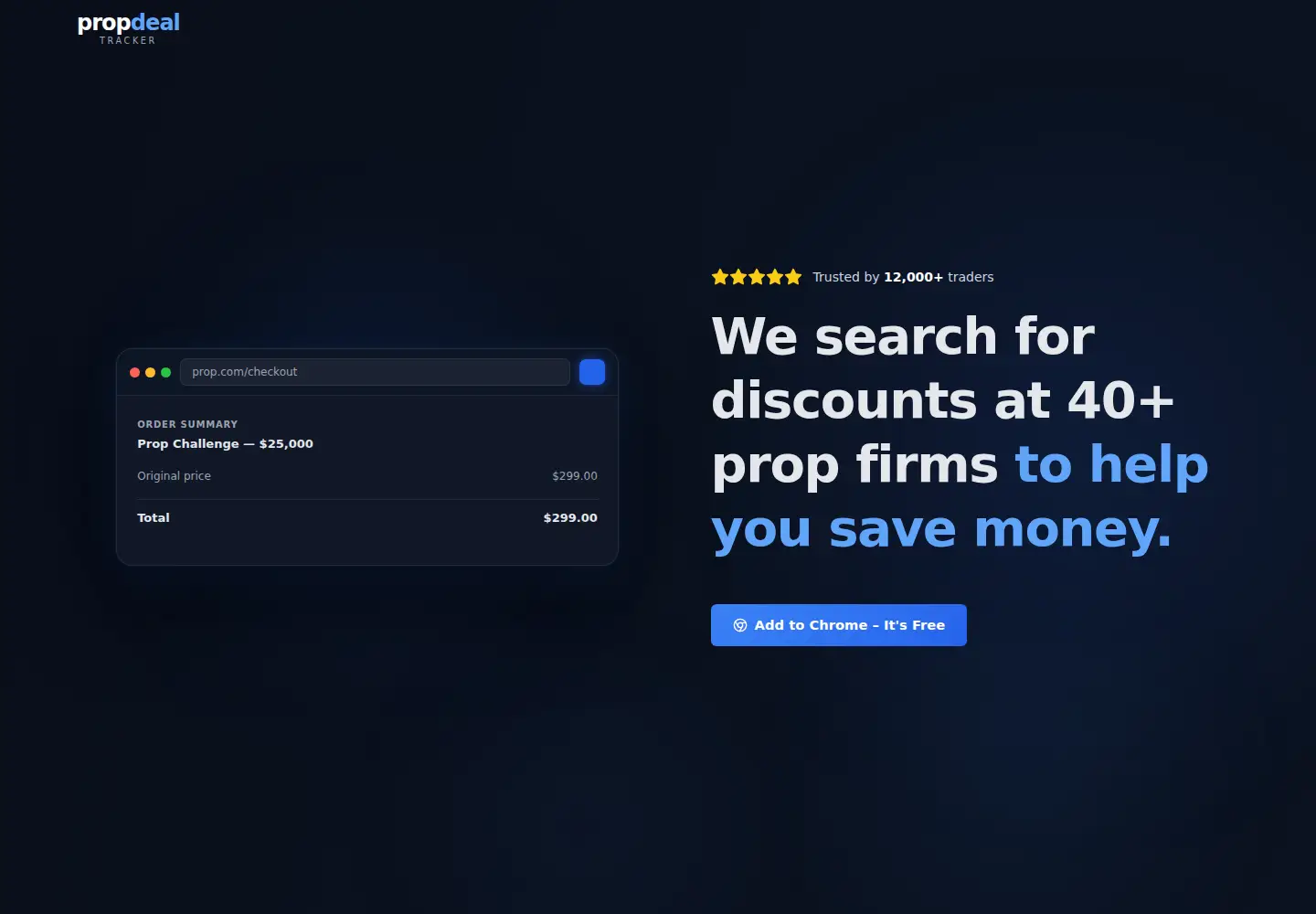 Screenshot of propdealtracker.com