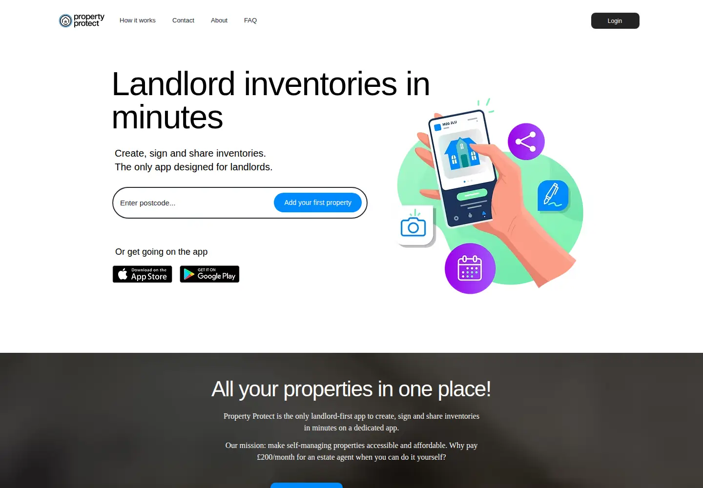 Captured homepage of propertyprotect.com in the current scan