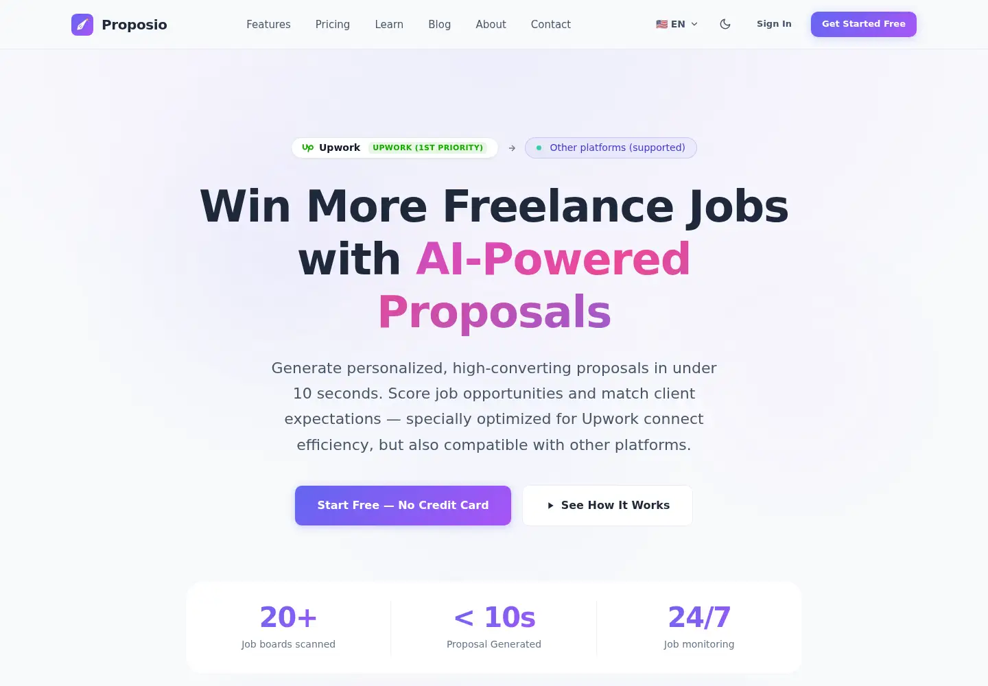 Screenshot of proposio-ai.com