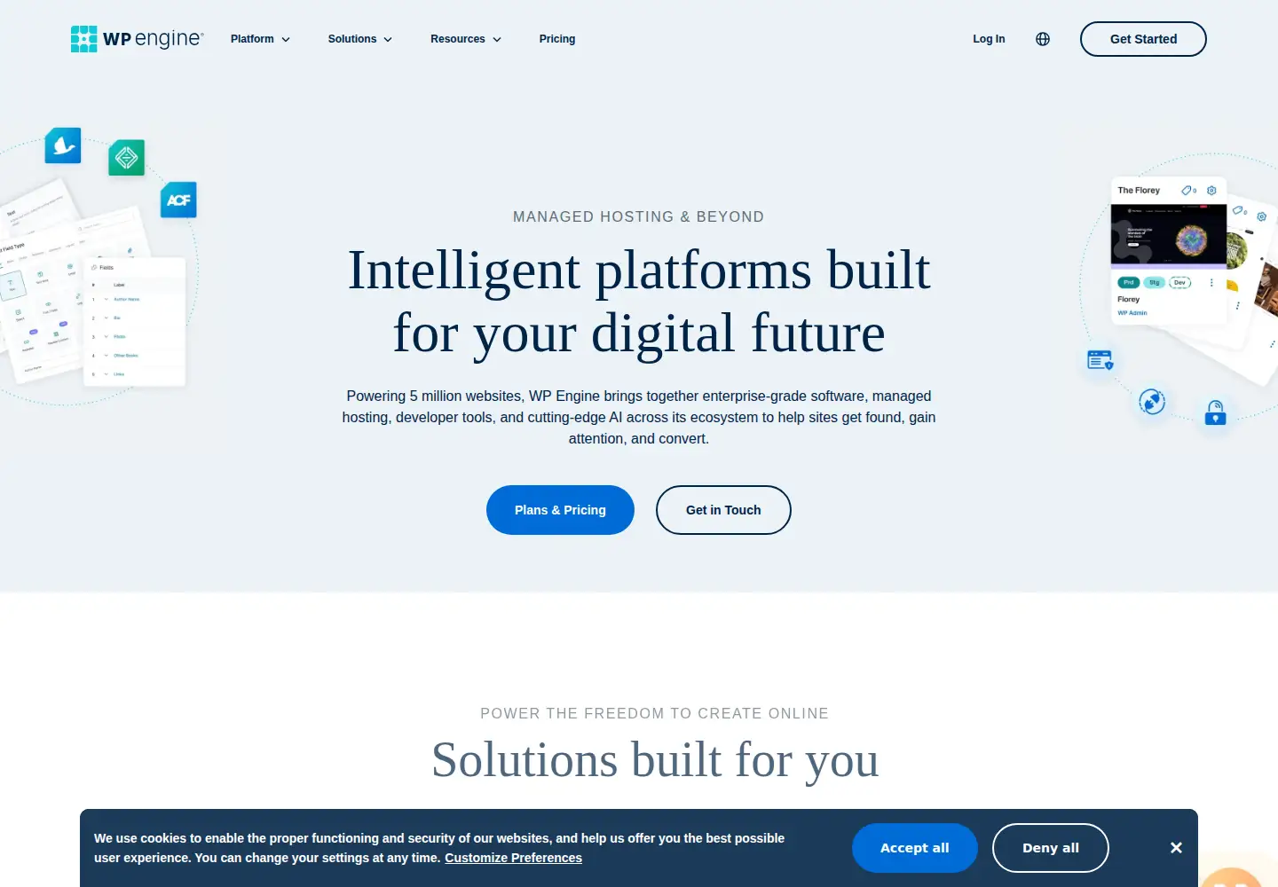 Screenshot of wpengine.com