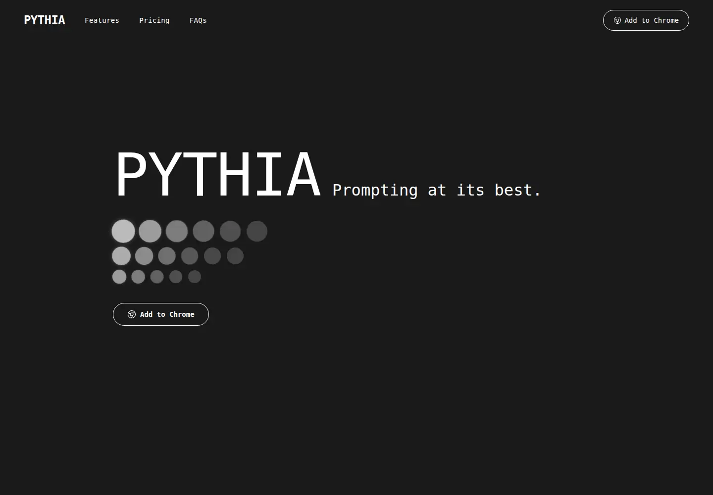 Screenshot of pythialibrary.com
