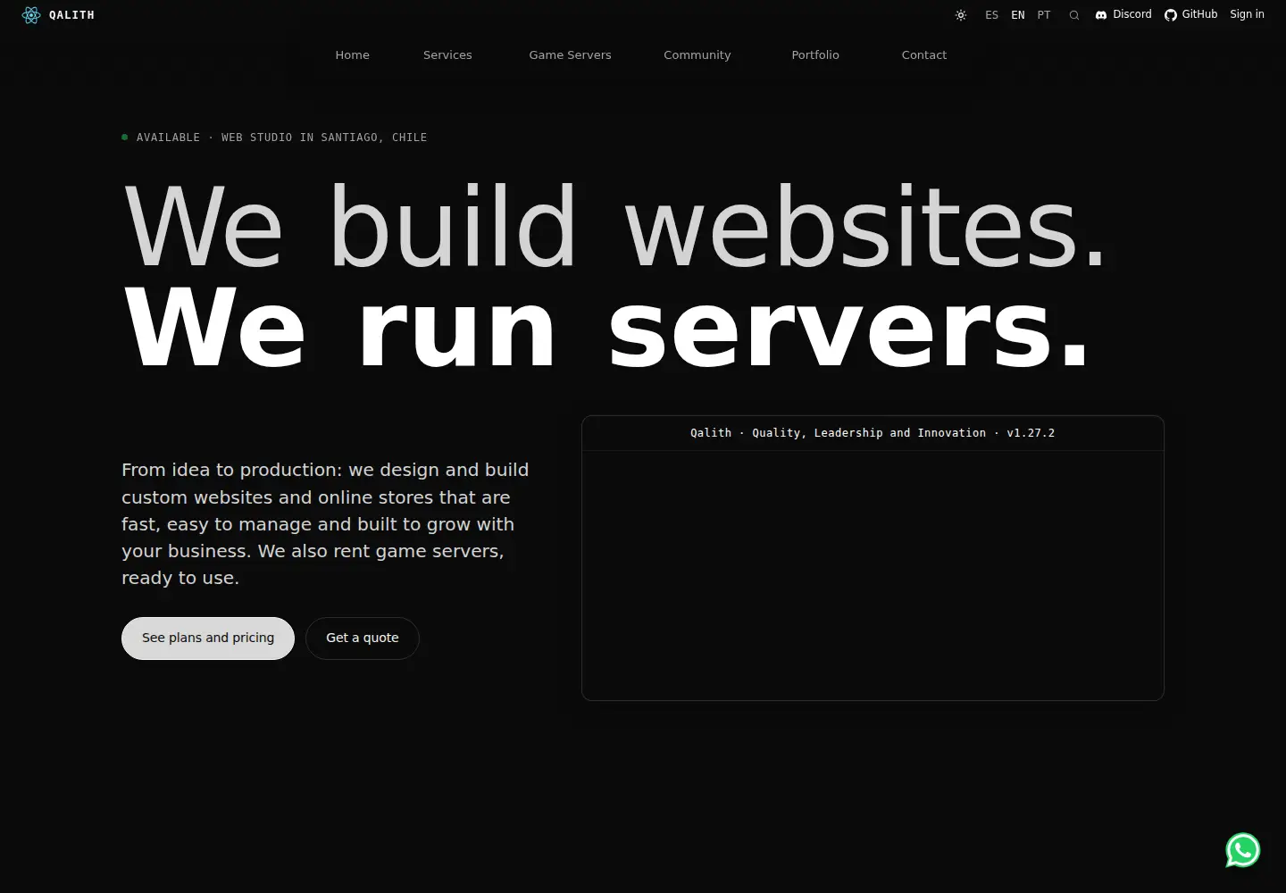 Screenshot of qalith.com