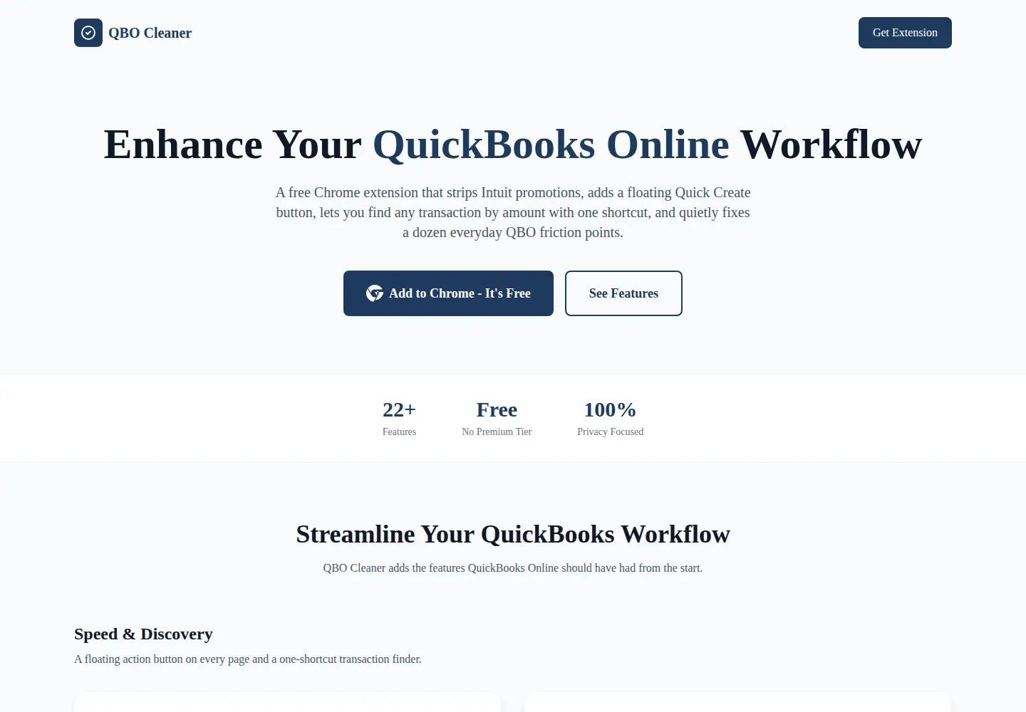 Screenshot of qbocleaner.com