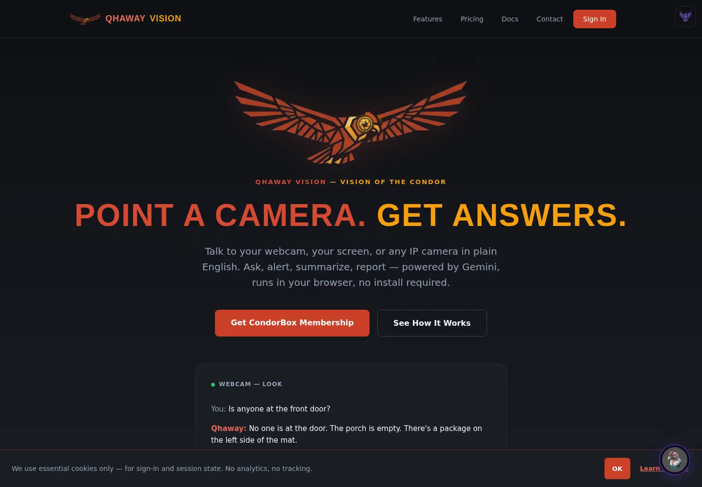 Screenshot of qhawayvision.com