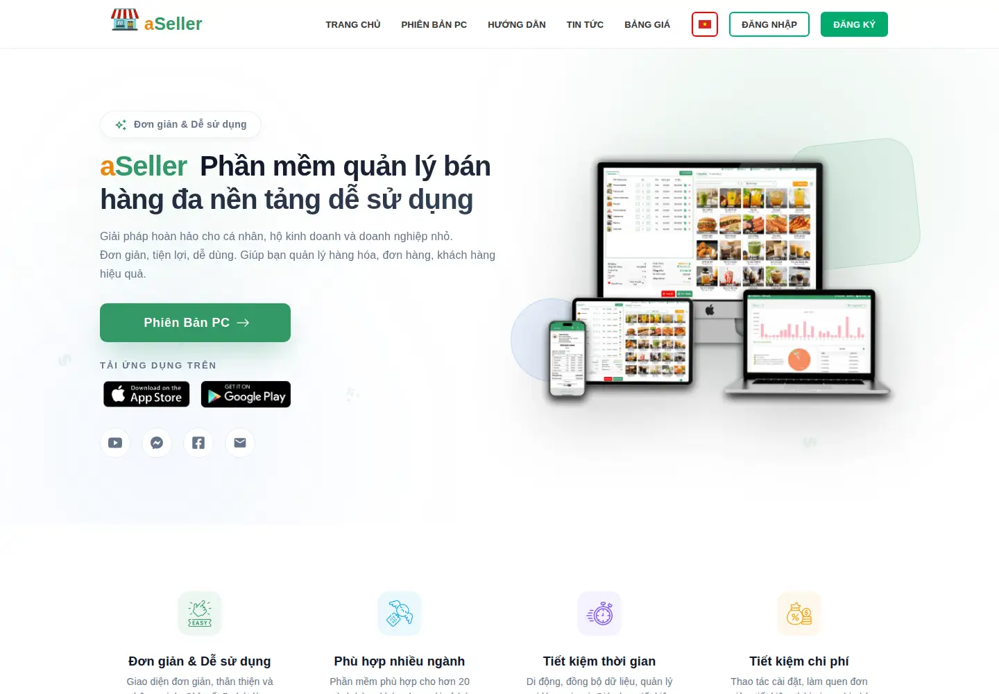 Screenshot of quanlybanhangaseller.com