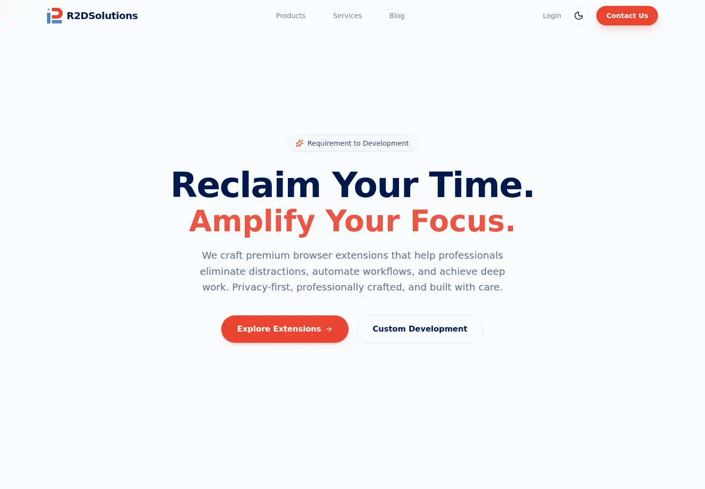 Screenshot of r2dsolutions.com