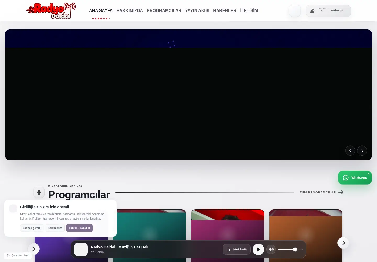 Screenshot of radyodaldal.com