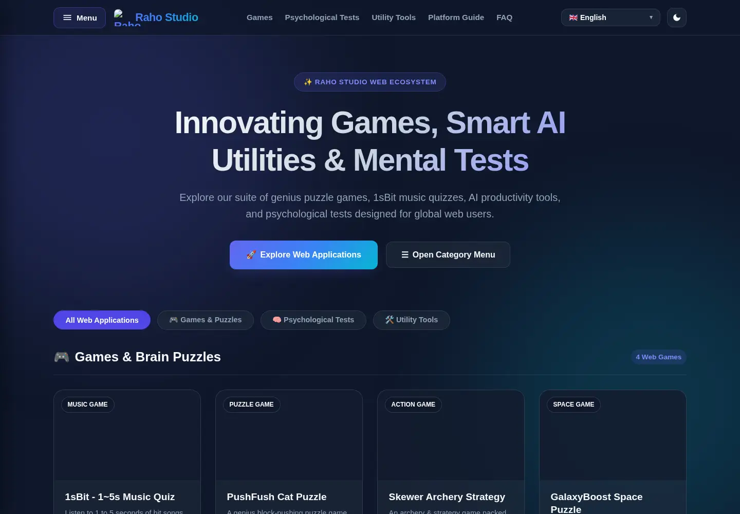 Screenshot of rahostudio.com