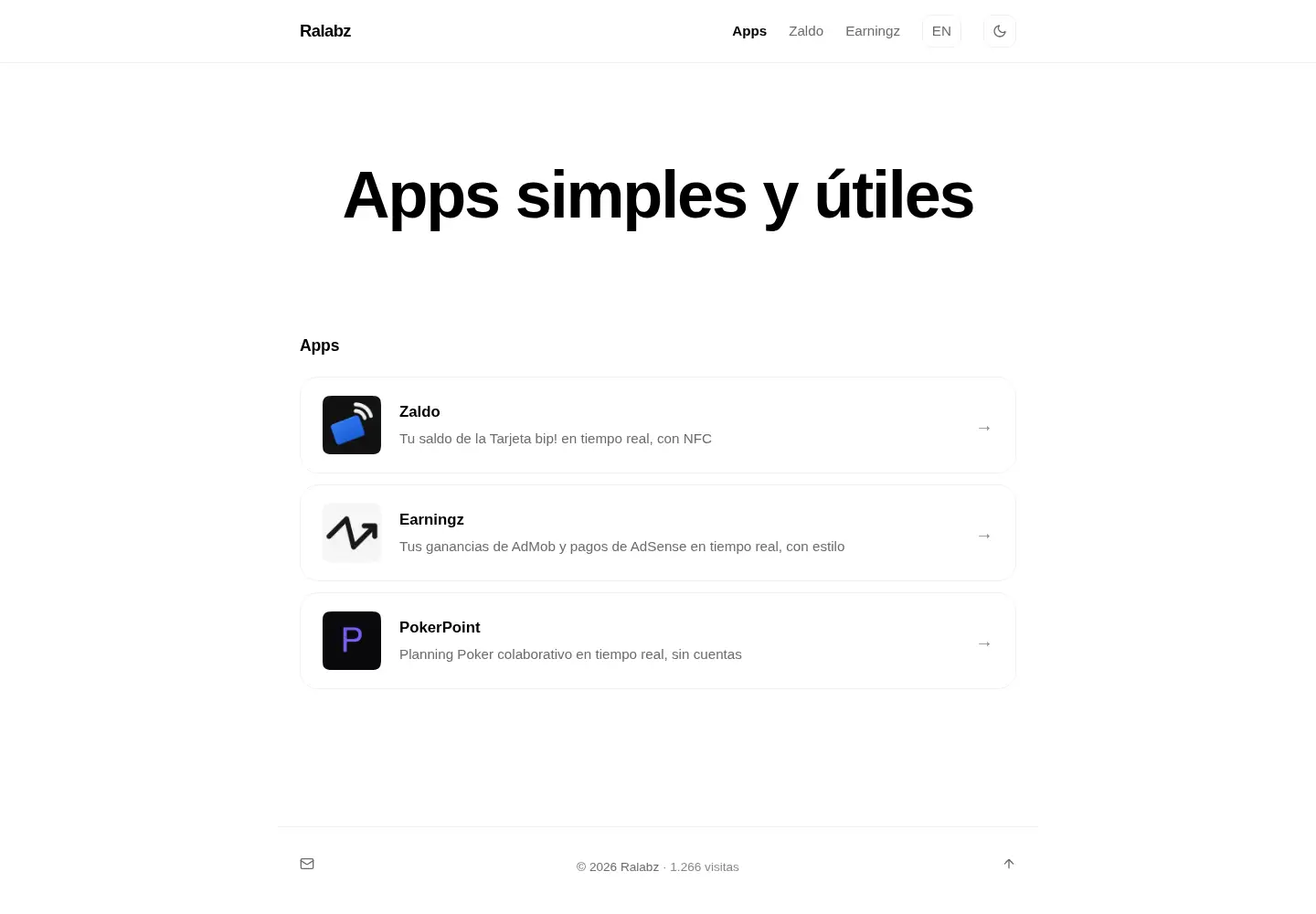 Captured homepage of ralabz.com in the current scan