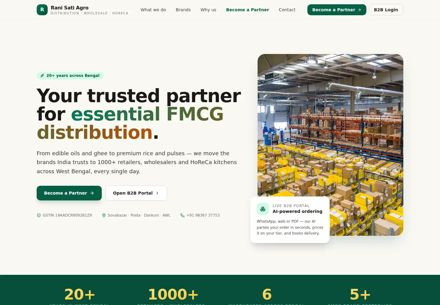 Screenshot of ranisatiagro.com