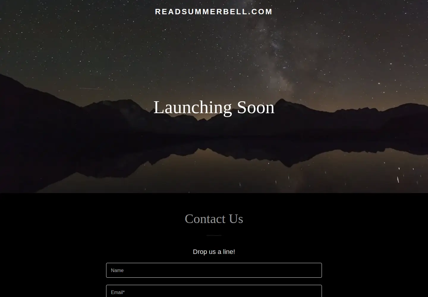 Captured homepage of readsummerbell.com in the current scan