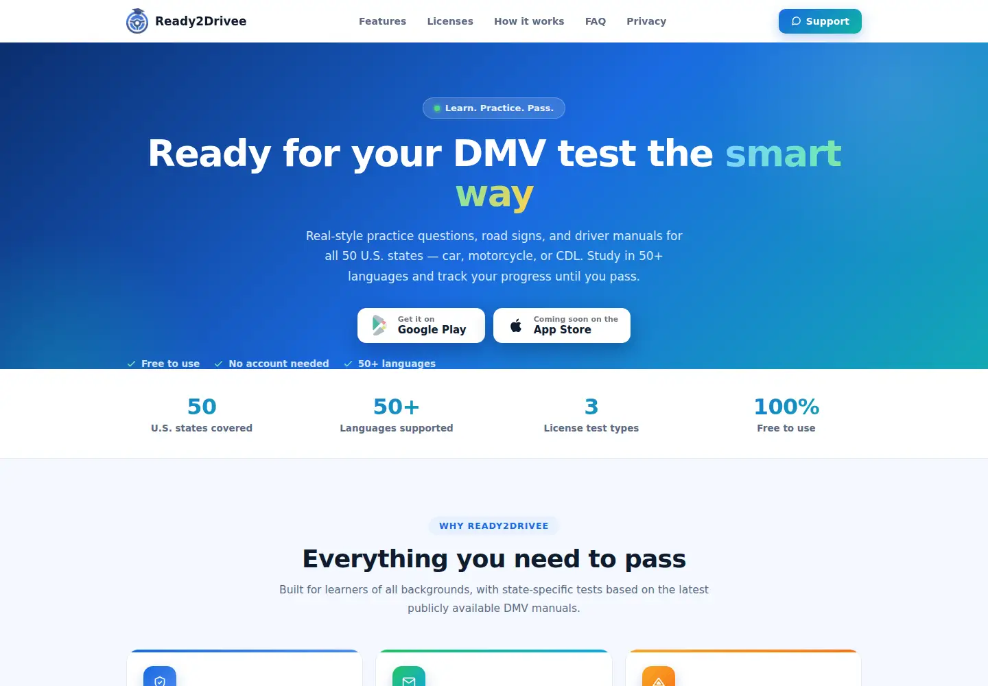 Captured homepage of ready2drivee.com in the current scan