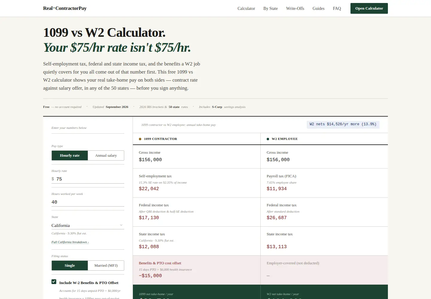 Screenshot of realcontractorpay.com