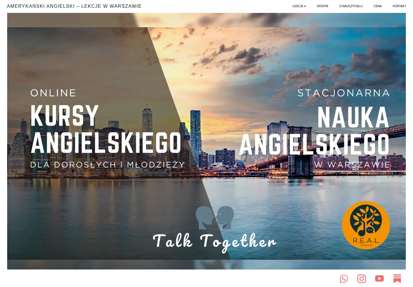 Captured homepage of realwarsaw.com in the current scan