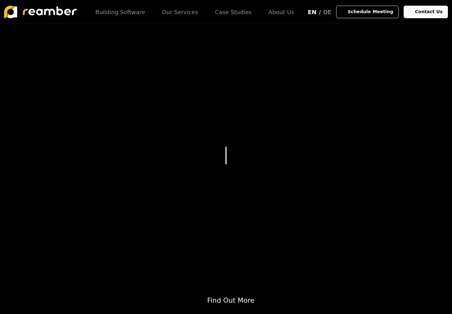 Captured homepage of reamber.com in the current scan
