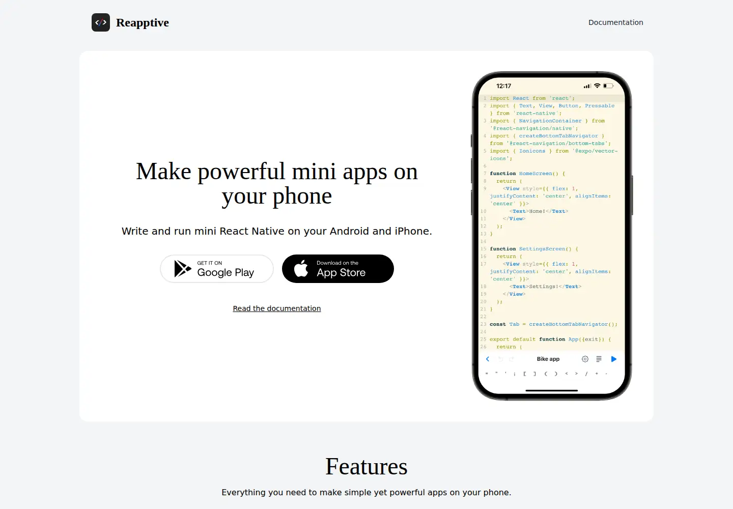 Captured homepage of reapptive.com in the current scan