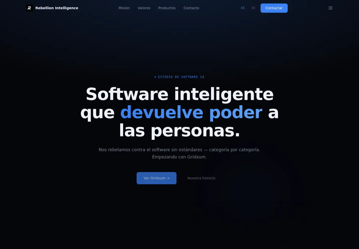 Screenshot of rebellionintelligence.com