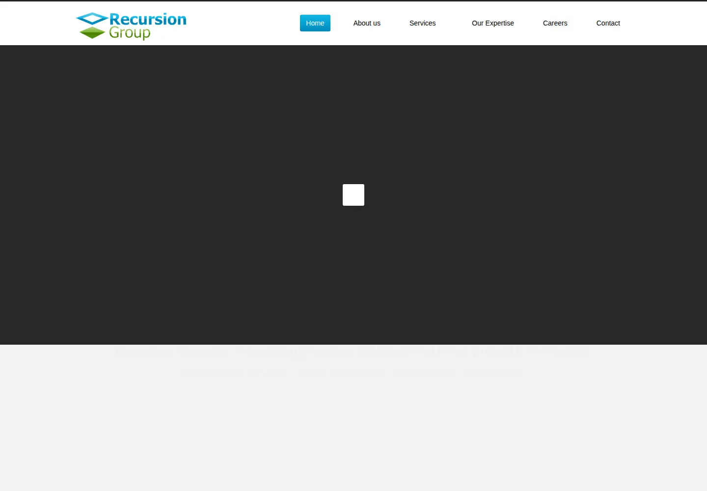 Captured homepage of recursiongroup.com in the current scan