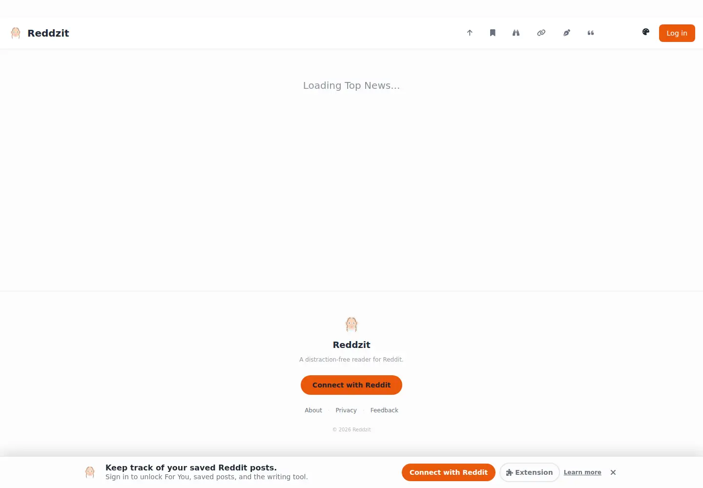 Captured homepage of reddzit.com in the current scan