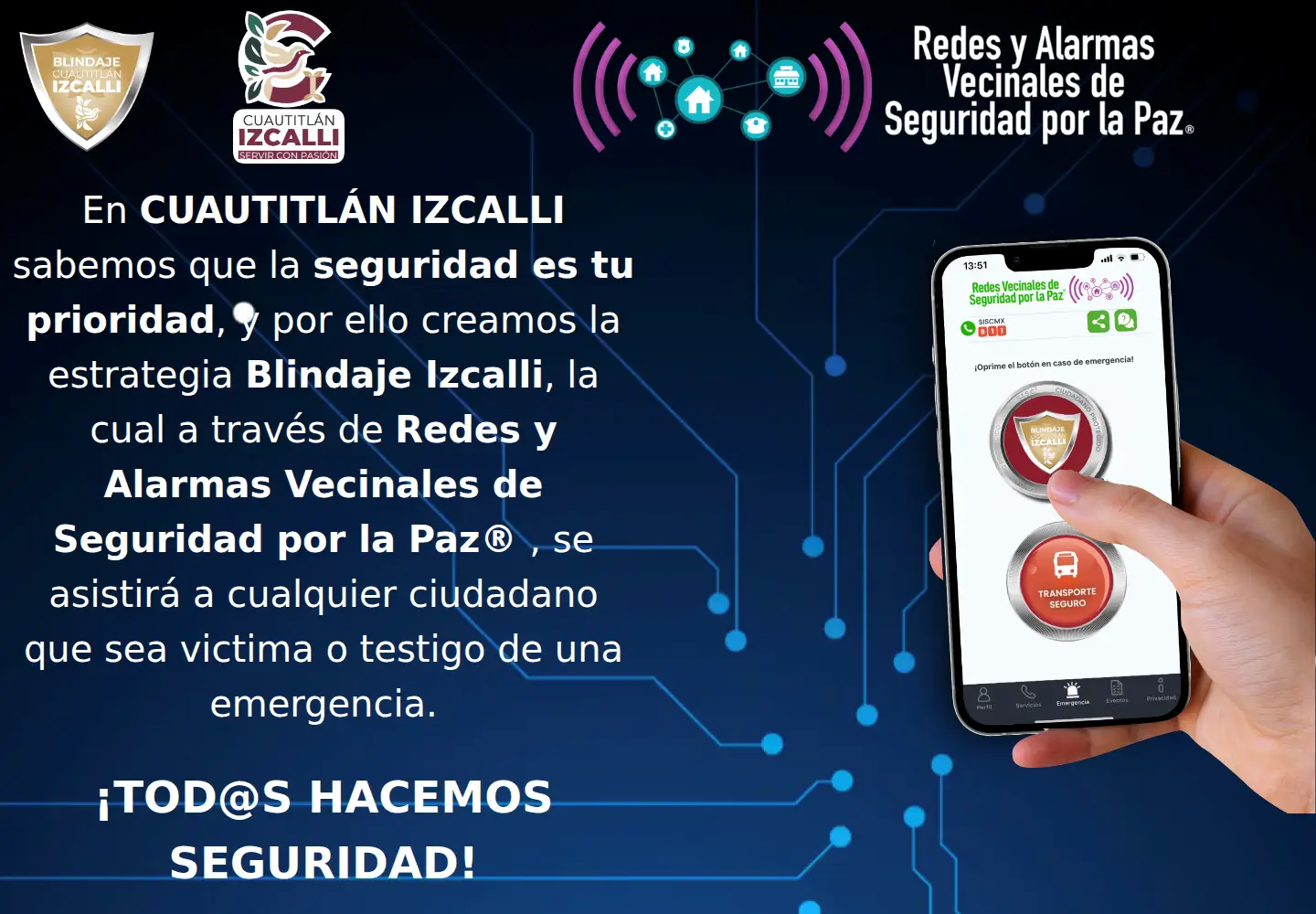 Captured homepage of redesvecinalesizcalli.com in the current scan