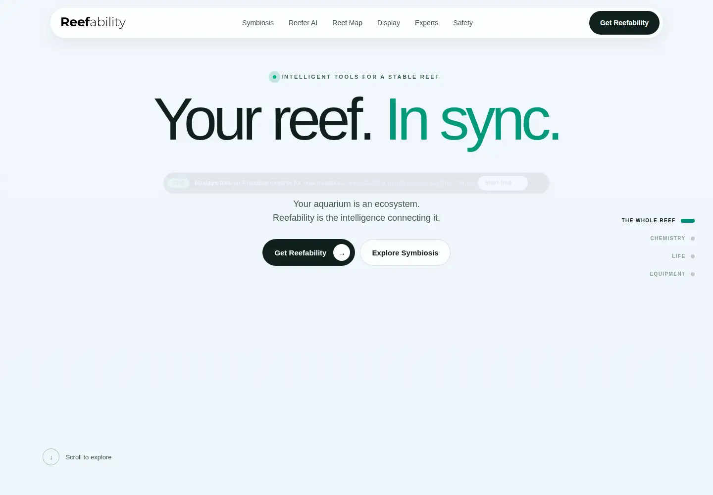 Screenshot of reefability.com