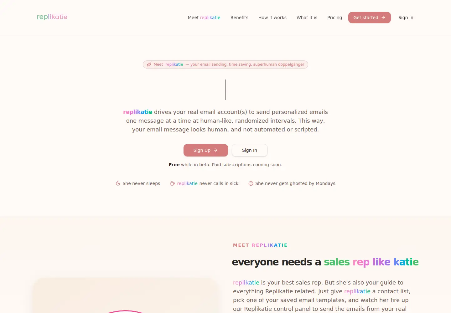 Screenshot of replikatie.com
