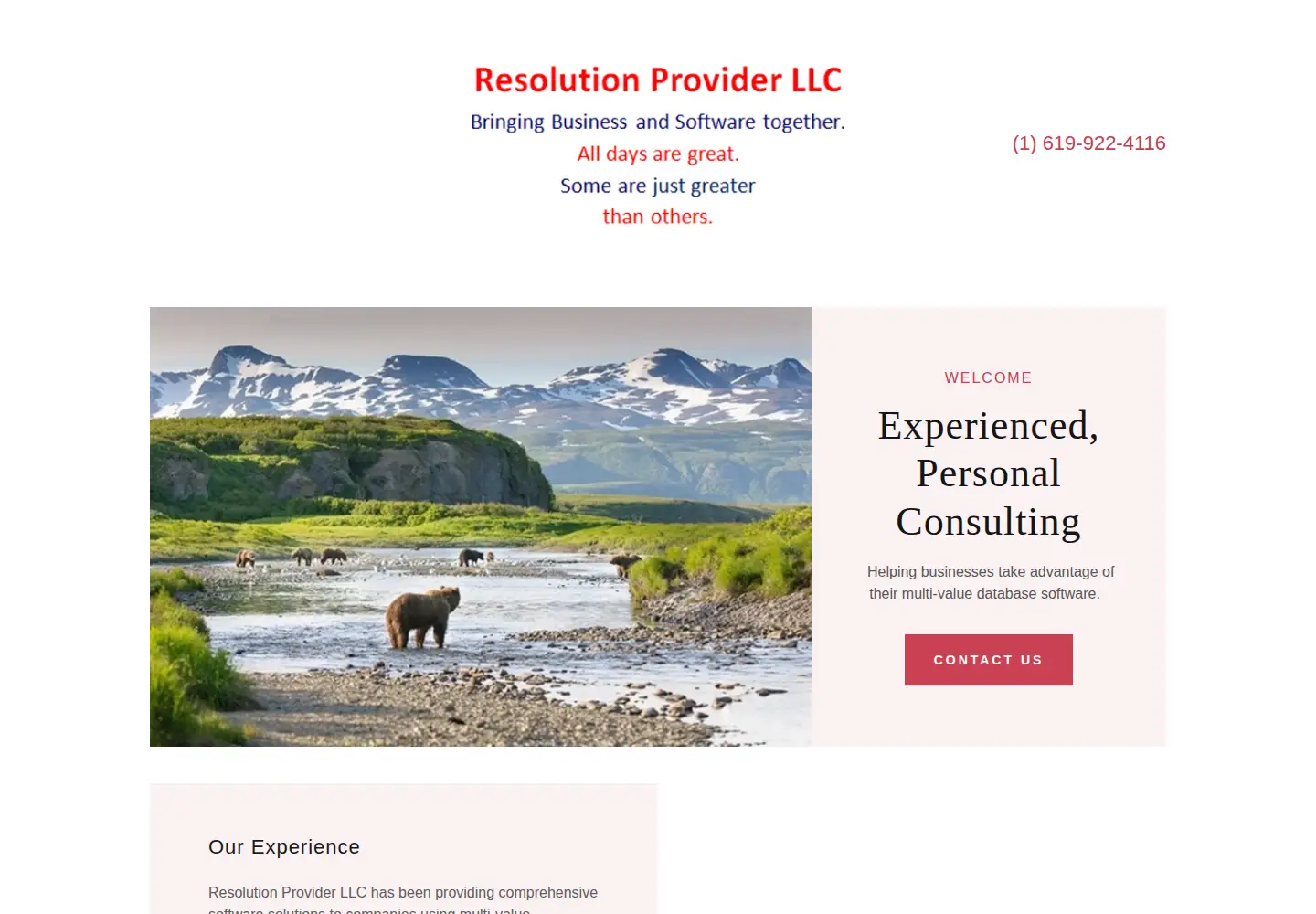 Screenshot of resolutionprovider.com