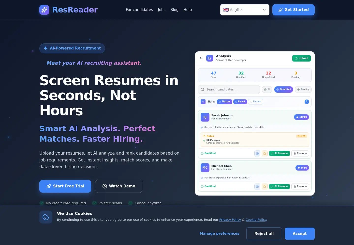 Screenshot of resreader.com