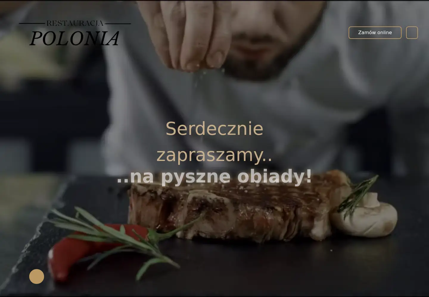 Captured homepage of restauracjapolonia.com in the current scan