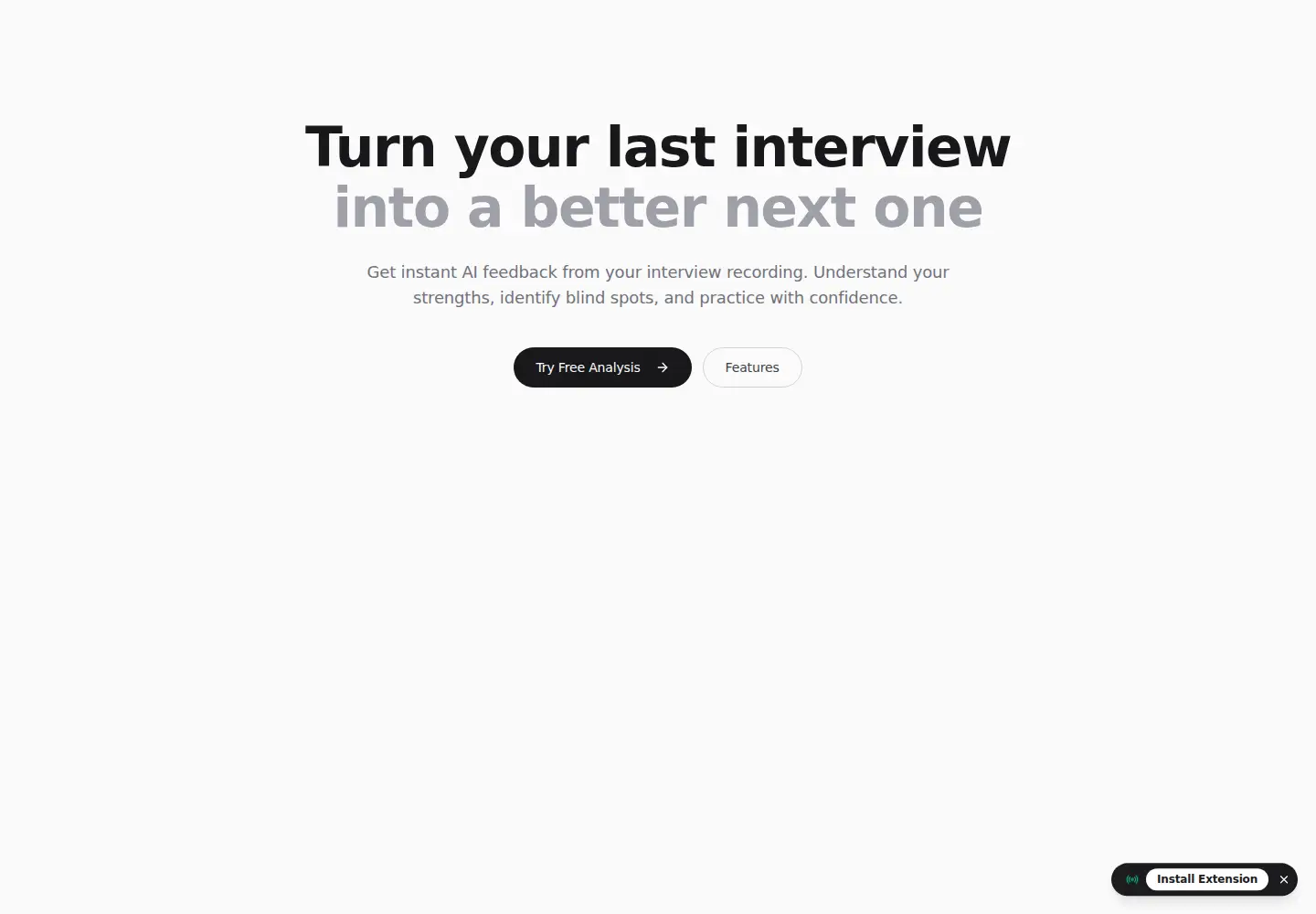 Captured homepage of reveaai.com in the current scan