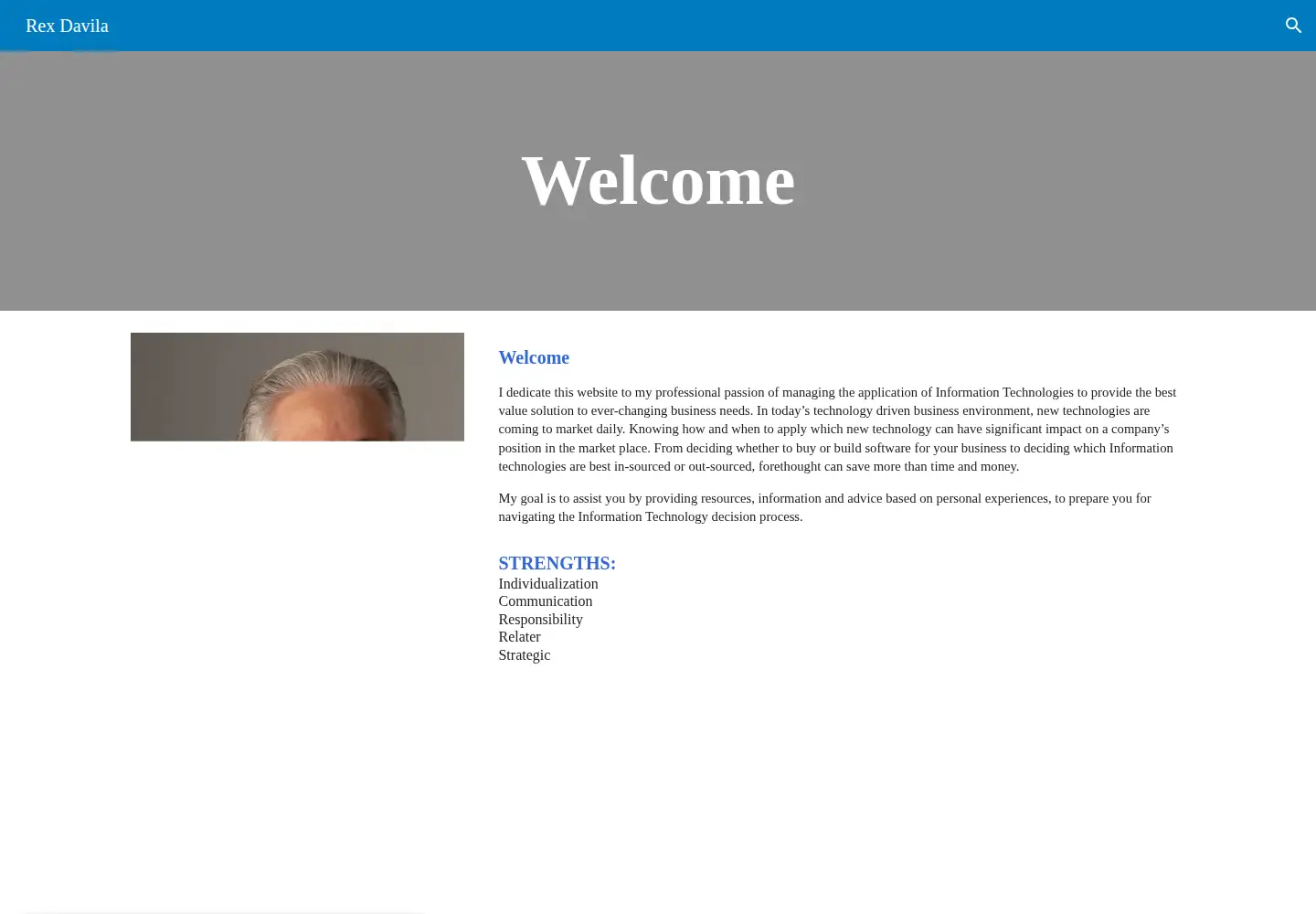 Screenshot of rexdavila.com