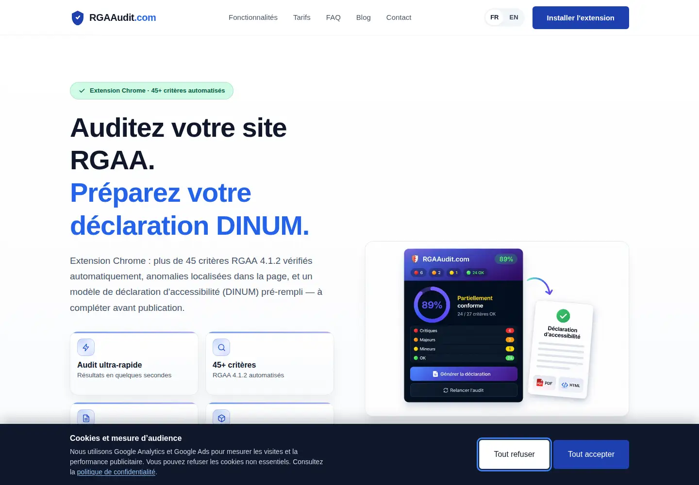 Screenshot of rgaaudit.com