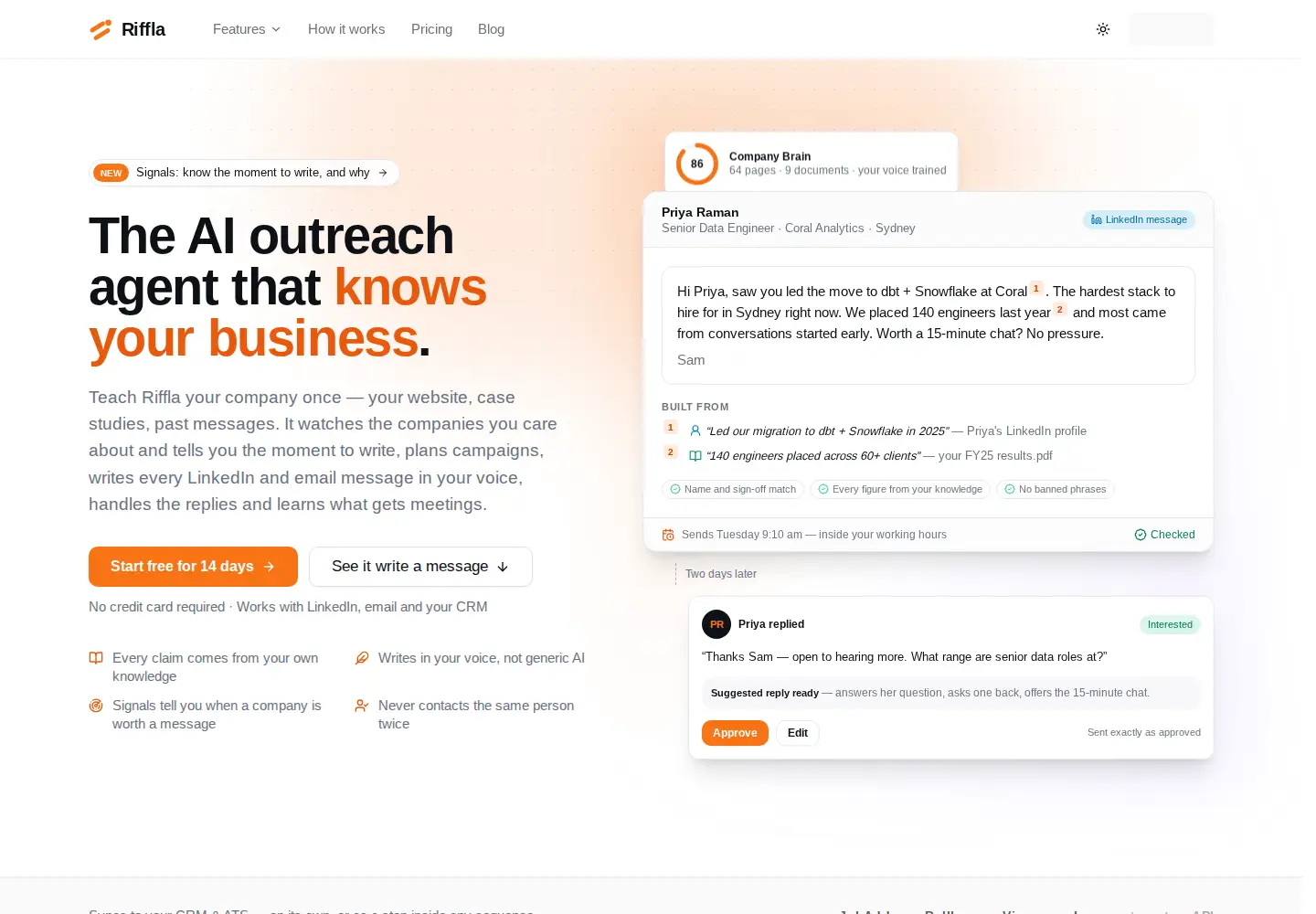 Screenshot of riffla.com