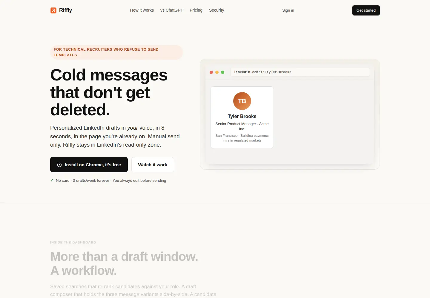 Screenshot of rifflylabs.com
