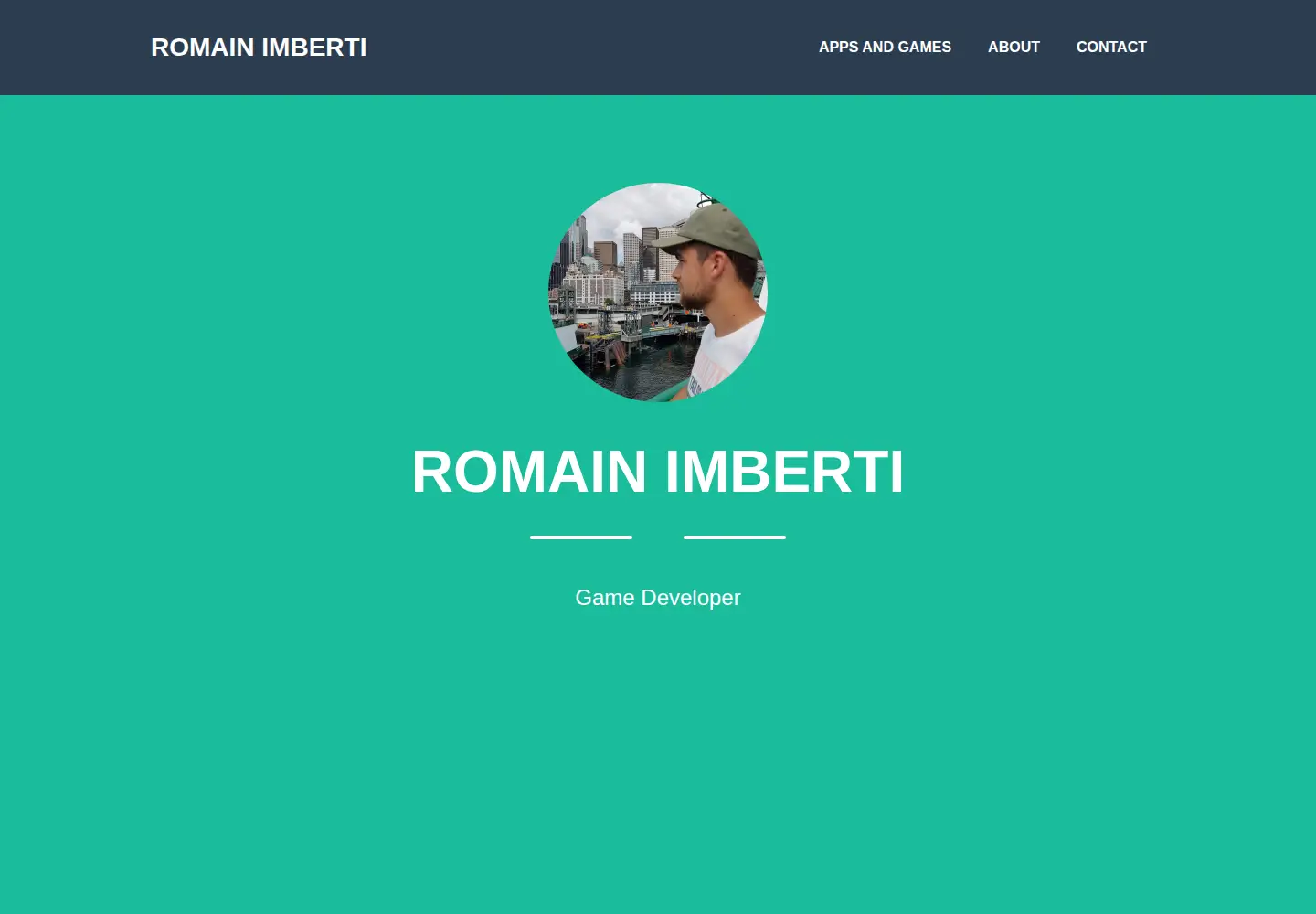 Screenshot of romainimberti.com