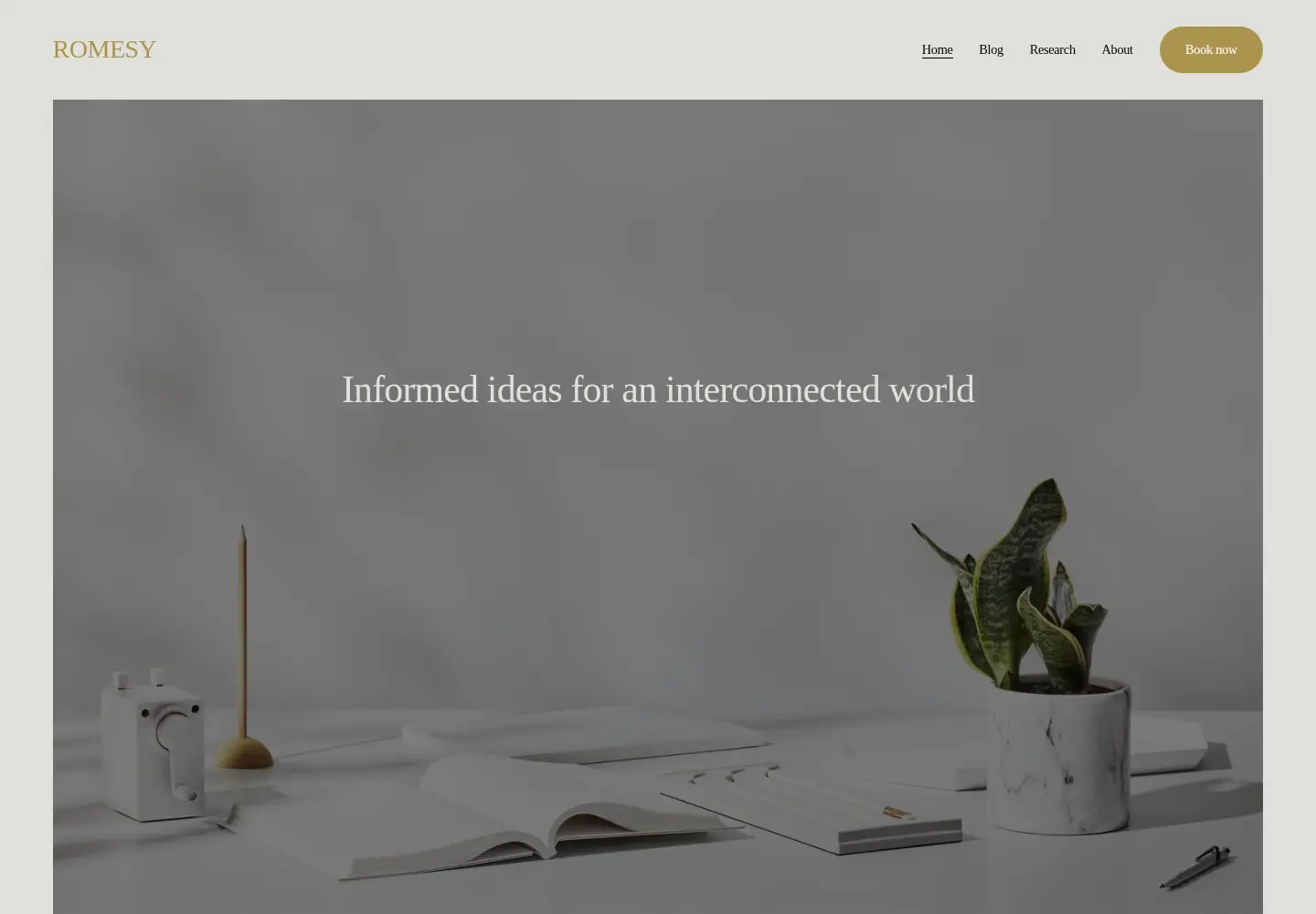 Captured homepage of romesy.com in the current scan