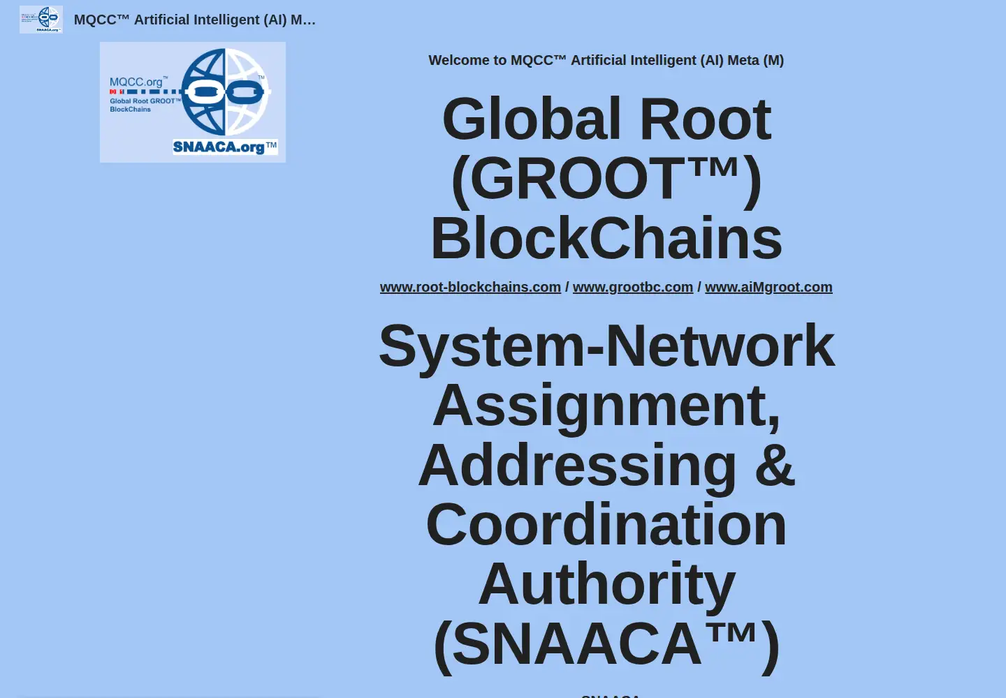 Screenshot of root-blockchains.com