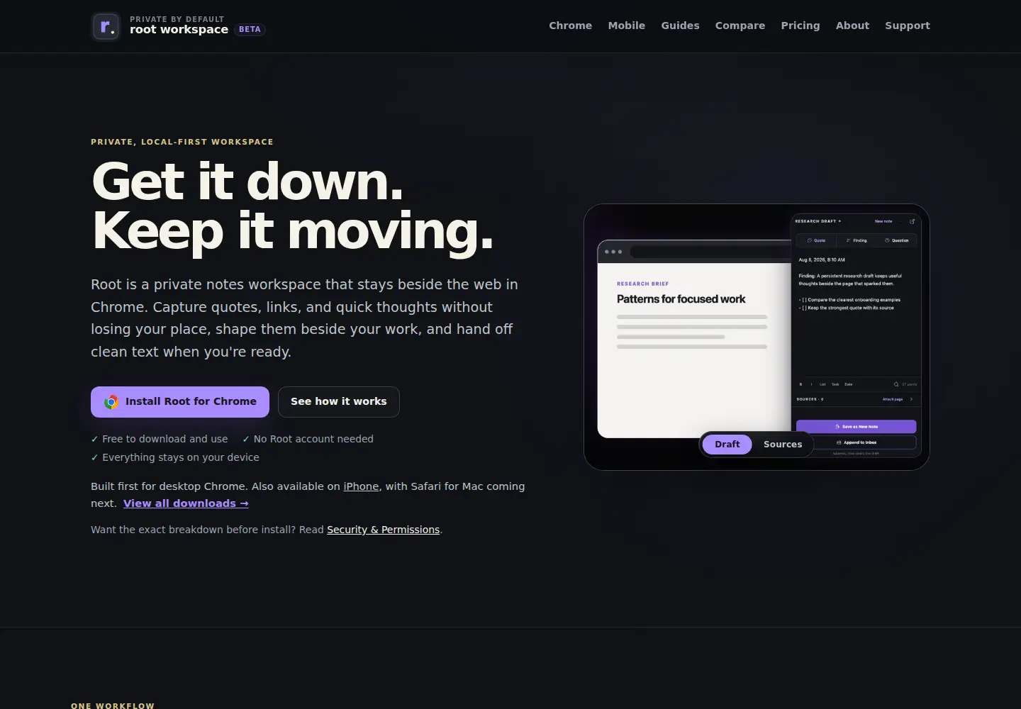 Screenshot of rootworkspace.com