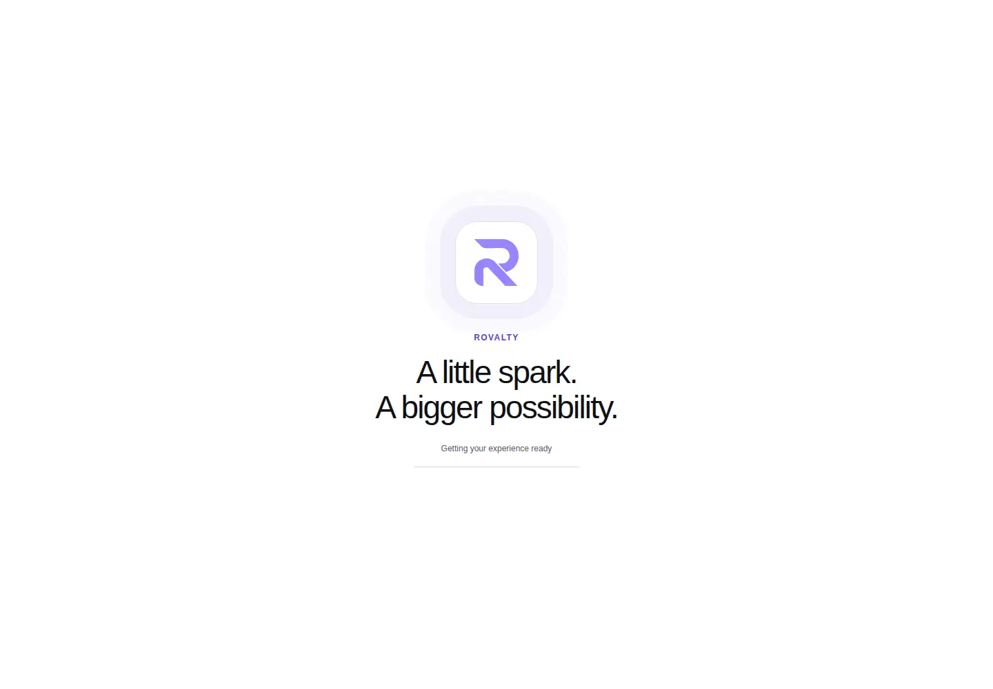 Captured homepage of rovalty.com in the current scan