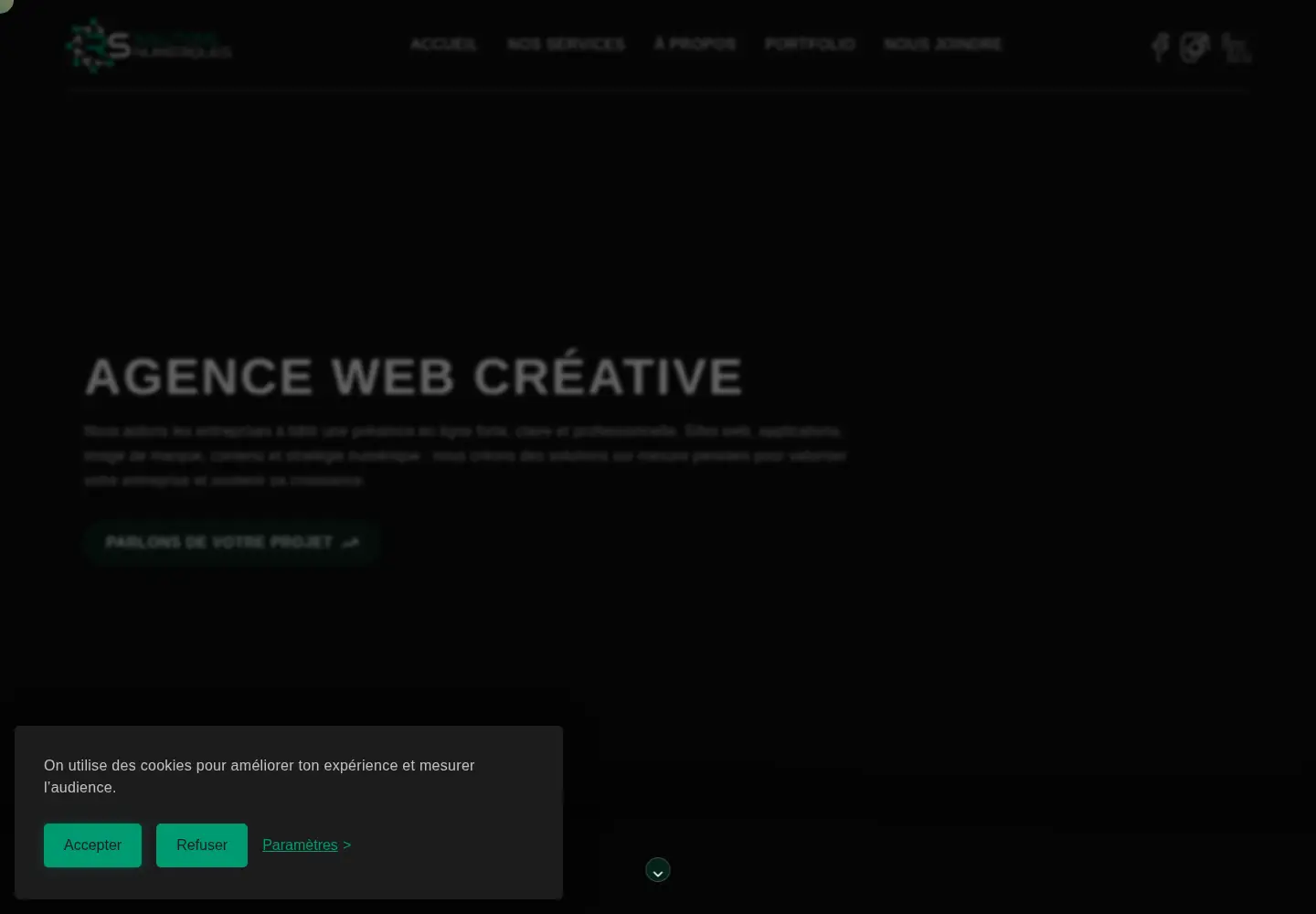 Screenshot of rssolutionsnumeriques.com