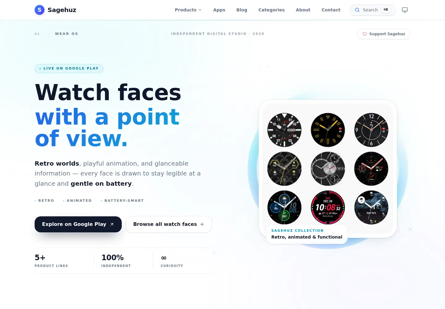 Screenshot of sagehuz.com