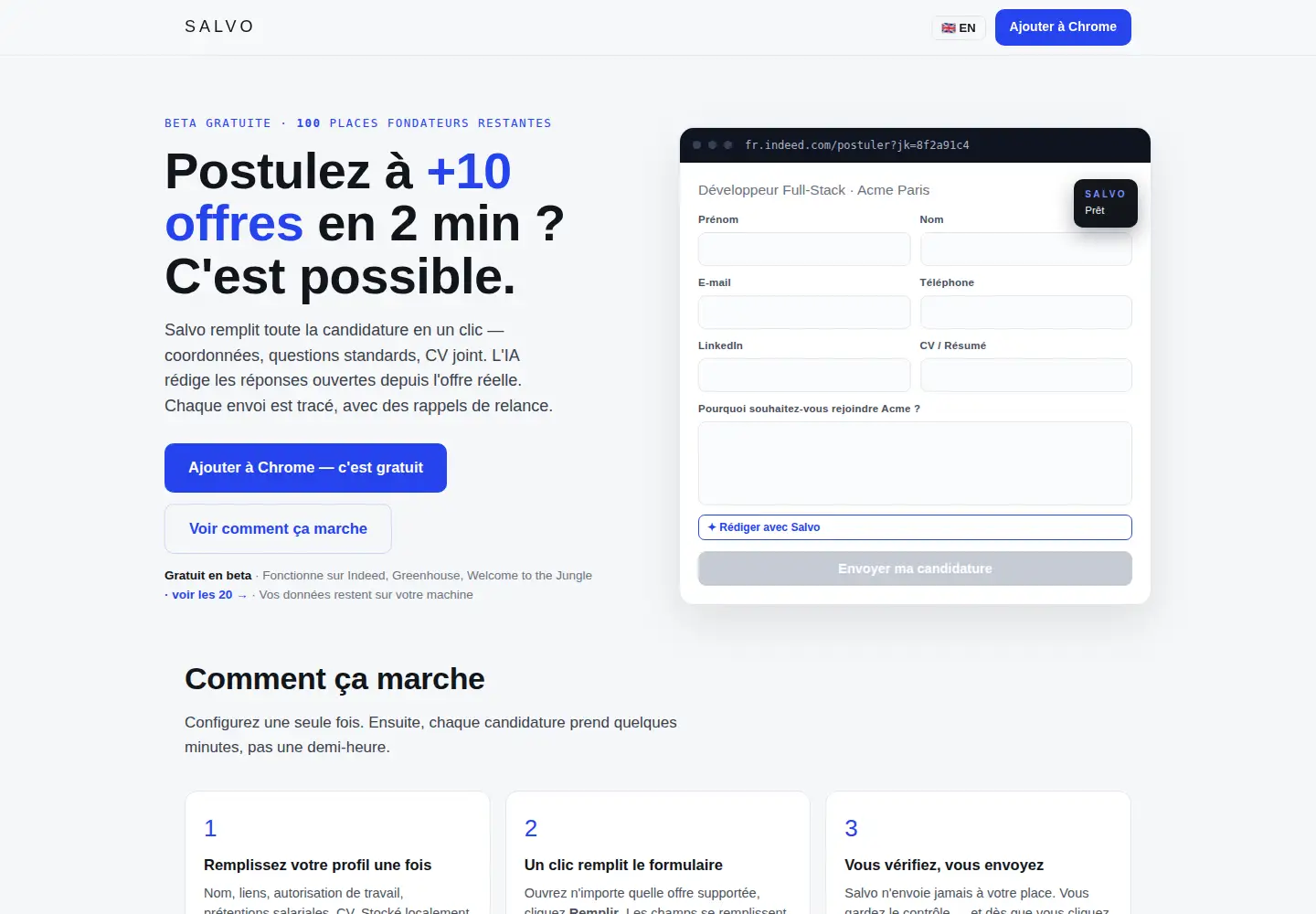 Screenshot of salvojobs.com