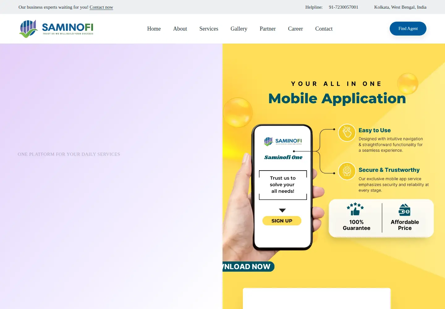 Captured homepage of saminofi.com in the current scan