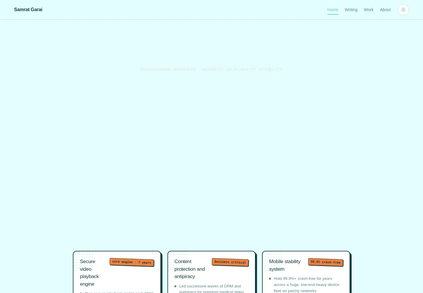 Captured homepage of samratgarai.com in the current scan