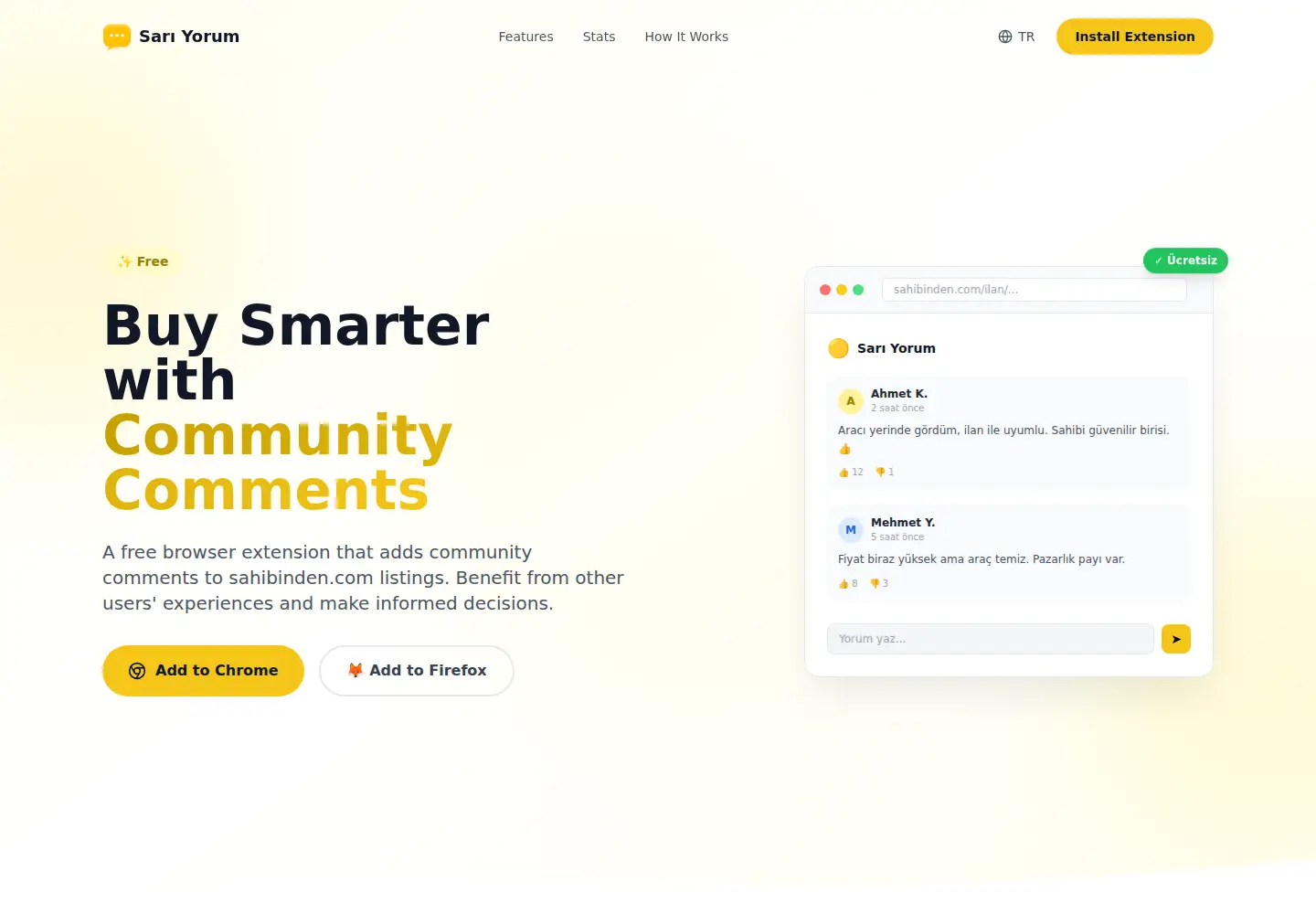 Screenshot of sariyorum.com