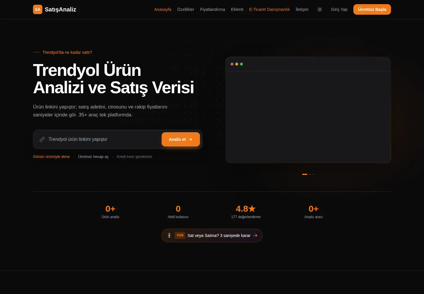 Screenshot of satisanaliz.com
