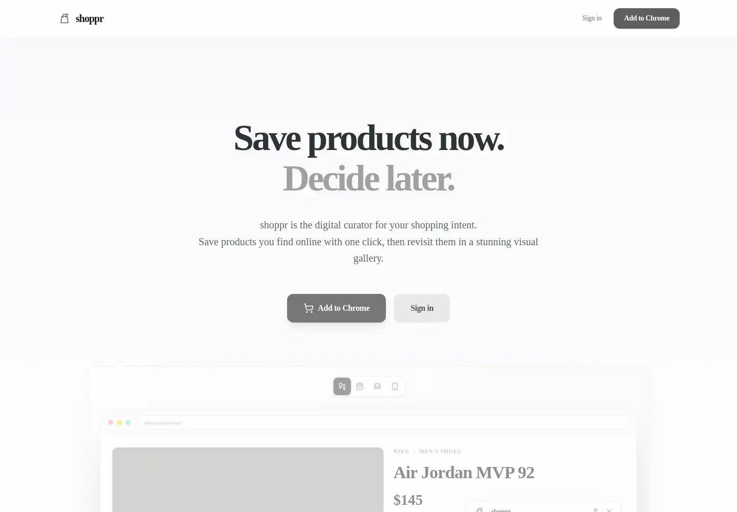 Screenshot of savewithshoppr.com