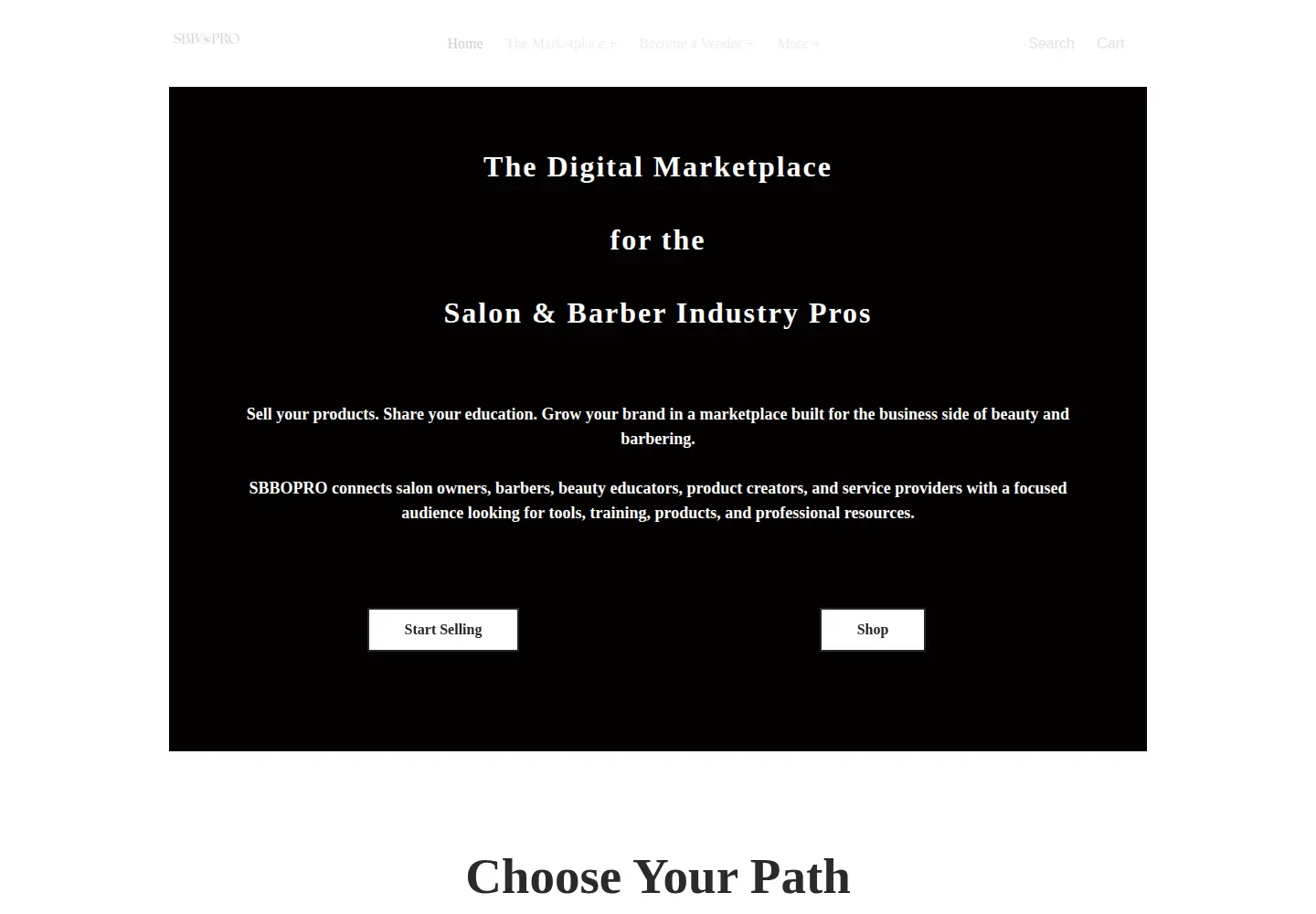 Screenshot of sbbopro.com