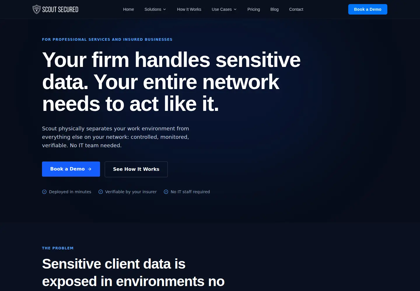 Screenshot of scoutsecured.com