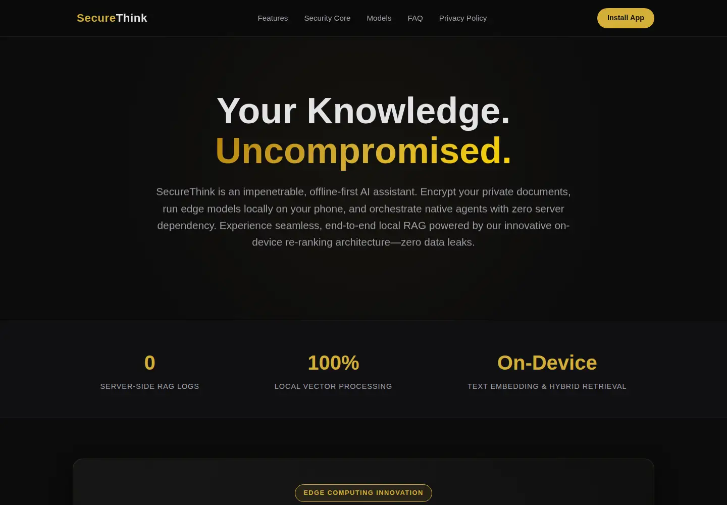 Screenshot of secure-think.com